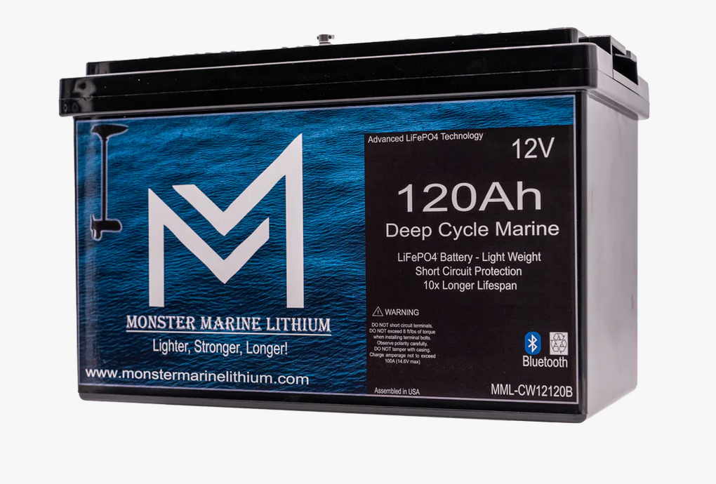 12V 120Ah Bluetooth Lithium Deep Cycle Marine Battery MML-12120b (w/ bluetooth)