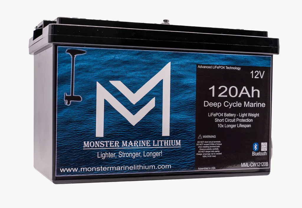 12V 120Ah Bluetooth Lithium Deep Cycle Marine Battery MML-12120b (w/ bluetooth)