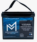 12v 100Ah Slim Series Bluetooth Deep Cycle Lithium Marine Battery Group 24