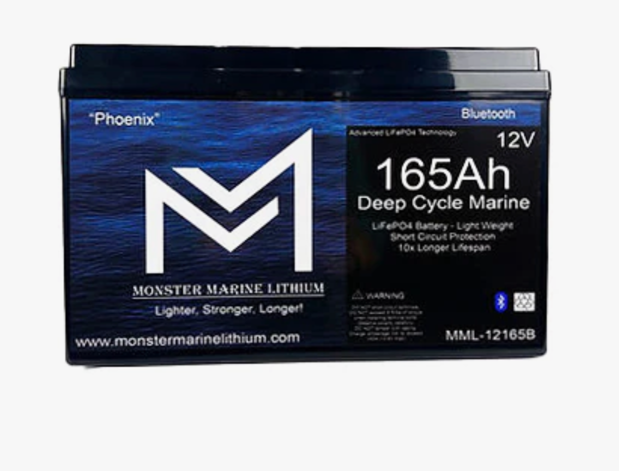 12v 165Ah Bluetooth Deep cycle lithium battery