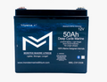 12v 50Ah Deep Cycle Lithium Marine Battery "Hyena" - Bluetooth - MML-CW1250B