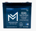 12v 60Ah Deep Cycle Lithium Marine Battery "Wolverine" - Bluetooth - MML-1260B