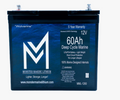 12v 60Ah Deep Cycle Lithium Marine Battery "Wolverine" - MML-1260