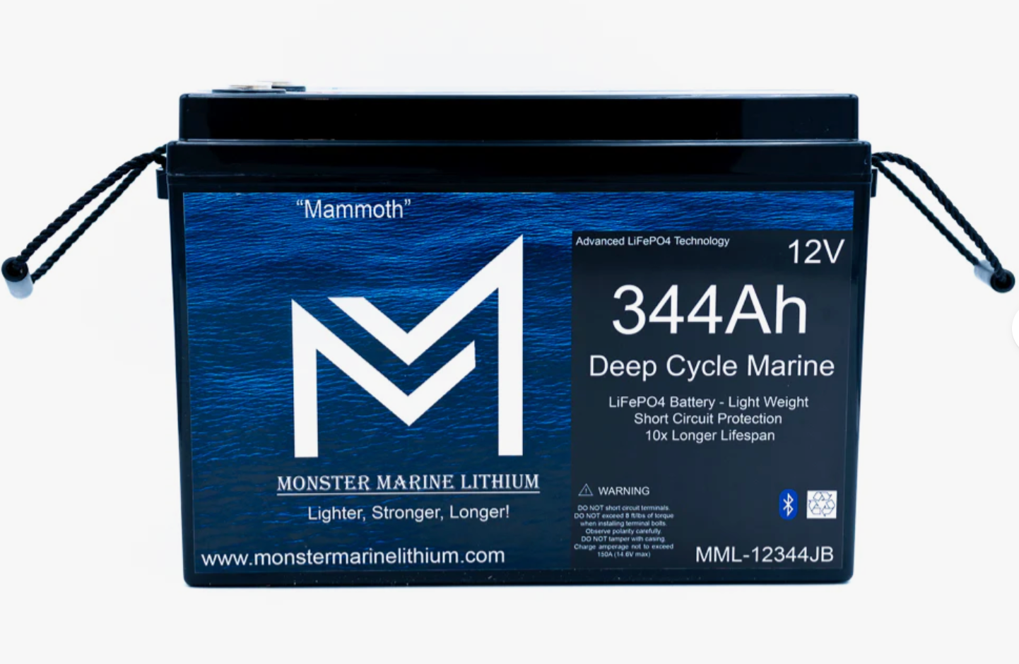 12v 344Ah Lithium Deep cycle MML-12344B Bluetooth